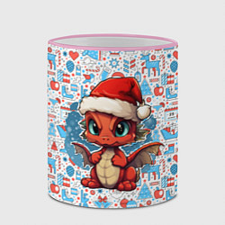 Кружка 3D 2024 год дракона, цвет: 3D-розовый кант — фото 2