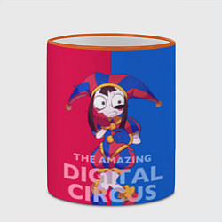 Кружка 3D Помни в ужасе The amazing digital circus, цвет: 3D-оранжевый кант — фото 2