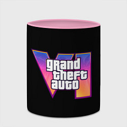 Кружка 3D Grand Theft Auto 6, цвет: 3D-белый + розовый — фото 2