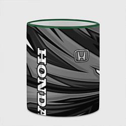 Кружка 3D Honda - монохромный спортивный, цвет: 3D-зеленый кант — фото 2