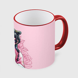 Кружка 3D Маомао - Монолог фармацевта, цвет: 3D-красный кант