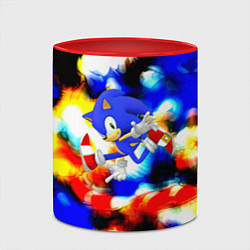 Кружка 3D Sonic colors, цвет: 3D-белый + красный — фото 2