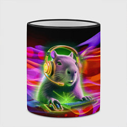 Кружка 3D Capybara is an avid gamer, цвет: 3D-черный кант — фото 2