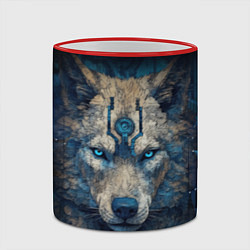 Кружка 3D Fantasy wolf, цвет: 3D-красный кант — фото 2