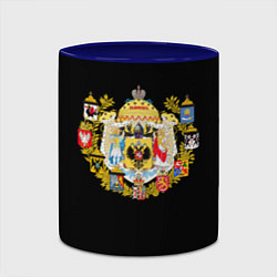 Кружка 3D Россия герб славянский, цвет: 3D-белый + синий — фото 2