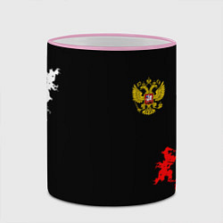 Кружка 3D Россия спорт краски, цвет: 3D-розовый кант — фото 2