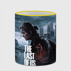 Кружка 3D Элли и Эбби tlou part 2 remake, цвет: 3D-желтый кант — фото 2