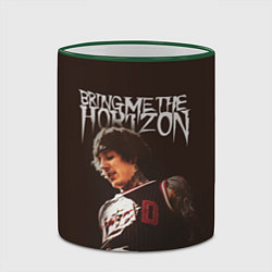 Кружка 3D Oli Sykes - Bring Me the Horizon, цвет: 3D-зеленый кант — фото 2