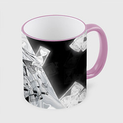 Кружка 3D Sousou no Frieren, цвет: 3D-розовый кант