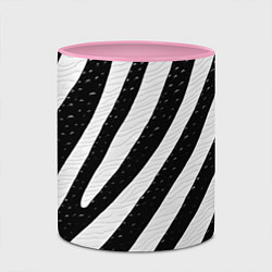 Кружка 3D Зебра под дождем, цвет: 3D-белый + розовый — фото 2