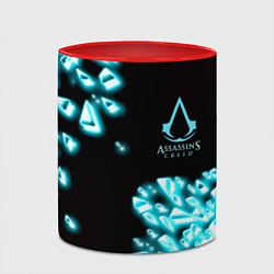 Кружка 3D Assassins Creed анимус, цвет: 3D-белый + красный — фото 2