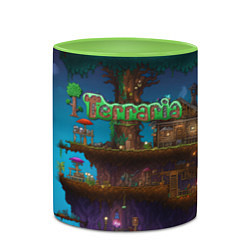 Кружка 3D Terraria big tree, цвет: 3D-белый + светло-зеленый — фото 2