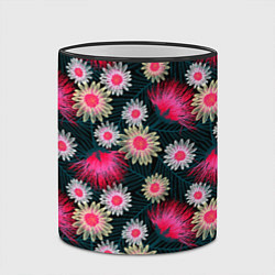Кружка 3D Floral pattern, цвет: 3D-черный кант — фото 2