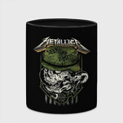 Кружка 3D Metallica - skull, цвет: 3D-белый + черный — фото 2
