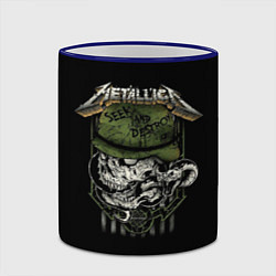 Кружка 3D Metallica - skull, цвет: 3D-синий кант — фото 2