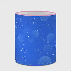 Кружка 3D Снежный паттерн, цвет: 3D-розовый кант — фото 2