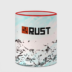 Кружка 3D Rust game текстура, цвет: 3D-красный кант — фото 2