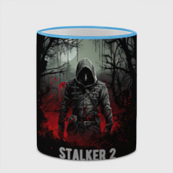 Кружка 3D Stalker 2 dark mode, цвет: 3D-небесно-голубой кант — фото 2