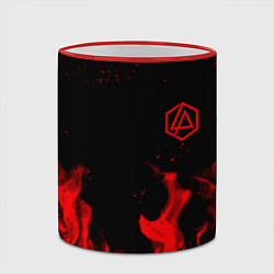 Кружка 3D Linkin Park красный огонь лого, цвет: 3D-красный кант — фото 2