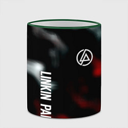 Кружка 3D Linkin park flame, цвет: 3D-зеленый кант — фото 2