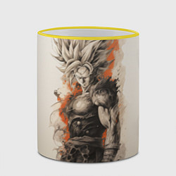 Кружка 3D Super Saiyan Goku, цвет: 3D-желтый кант — фото 2