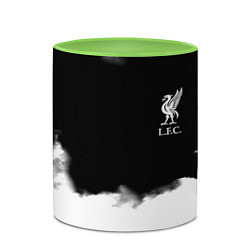 Кружка 3D Liverpool текстура, цвет: 3D-белый + светло-зеленый — фото 2