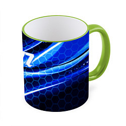 Кружка 3D Dayz текстура броня биохазард, цвет: 3D-светло-зеленый кант