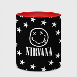 Кружка 3D Nirvana stars steel, цвет: 3D-белый + красный — фото 2