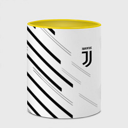 Кружка 3D Juventus sport geometry, цвет: 3D-белый + желтый — фото 2