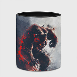 Кружка 3D Angry bear, цвет: 3D-белый + черный — фото 2