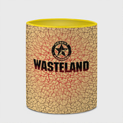 Кружка 3D Wasteland со значком рейнджера, цвет: 3D-белый + желтый — фото 2