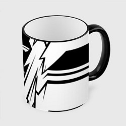 Кружка 3D Tesla - black and white, цвет: 3D-черный кант