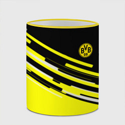 Кружка 3D Borussia текстура спорт, цвет: 3D-желтый кант — фото 2