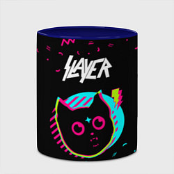 Кружка 3D Slayer - rock star cat, цвет: 3D-белый + синий — фото 2