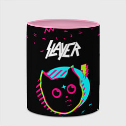 Кружка 3D Slayer - rock star cat, цвет: 3D-белый + розовый — фото 2