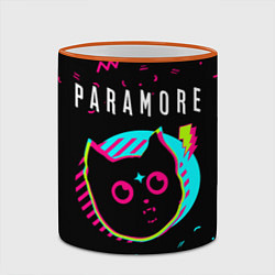 Кружка 3D Paramore - rock star cat, цвет: 3D-оранжевый кант — фото 2