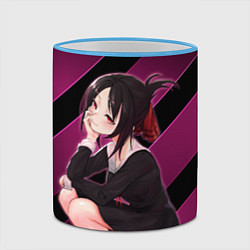 Кружка 3D Кагуя из Kaguya sama wa Kokurasetai, цвет: 3D-небесно-голубой кант — фото 2