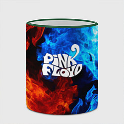 Кружка 3D Pink floyd битва огней, цвет: 3D-зеленый кант — фото 2