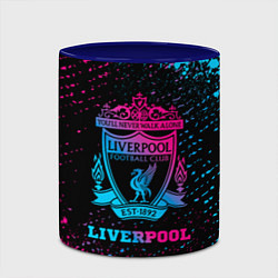 Кружка 3D Liverpool - neon gradient, цвет: 3D-белый + синий — фото 2