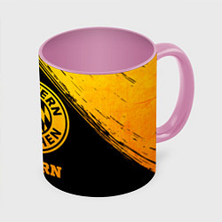 Кружка 3D Bayern - gold gradient, цвет: 3D-белый + розовый