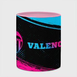 Кружка 3D Valencia - neon gradient по-горизонтали, цвет: 3D-белый + розовый — фото 2