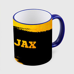 Кружка 3D Ajax - gold gradient по-горизонтали, цвет: 3D-синий кант