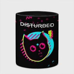 Кружка 3D Disturbed - rock star cat, цвет: 3D-белый + черный — фото 2