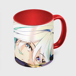 Кружка 3D Genshin Impact Furina bore, цвет: 3D-белый + красный