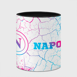 Кружка 3D Napoli neon gradient style по-горизонтали, цвет: 3D-белый + черный — фото 2