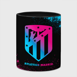 Кружка 3D Atletico Madrid - neon gradient, цвет: 3D-белый + черный — фото 2