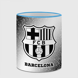 Кружка 3D Barcelona sport на светлом фоне, цвет: 3D-небесно-голубой кант — фото 2