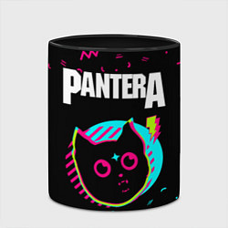 Кружка 3D Pantera - rock star cat, цвет: 3D-белый + черный — фото 2