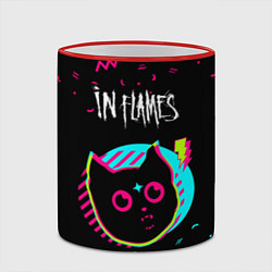 Кружка 3D In Flames - rock star cat, цвет: 3D-красный кант — фото 2