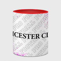 Кружка 3D Leicester City pro football по-горизонтали, цвет: 3D-белый + красный — фото 2